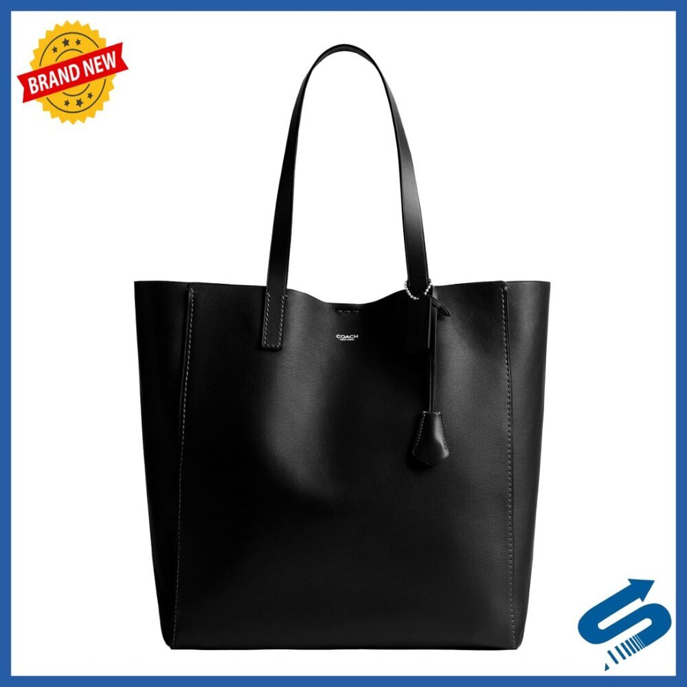 Full-Grain Leather Tote with Removable Pouch Fits 16" Laptop